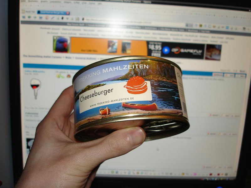 Illustration for article titled Cheeseburger in a Can Reviewed